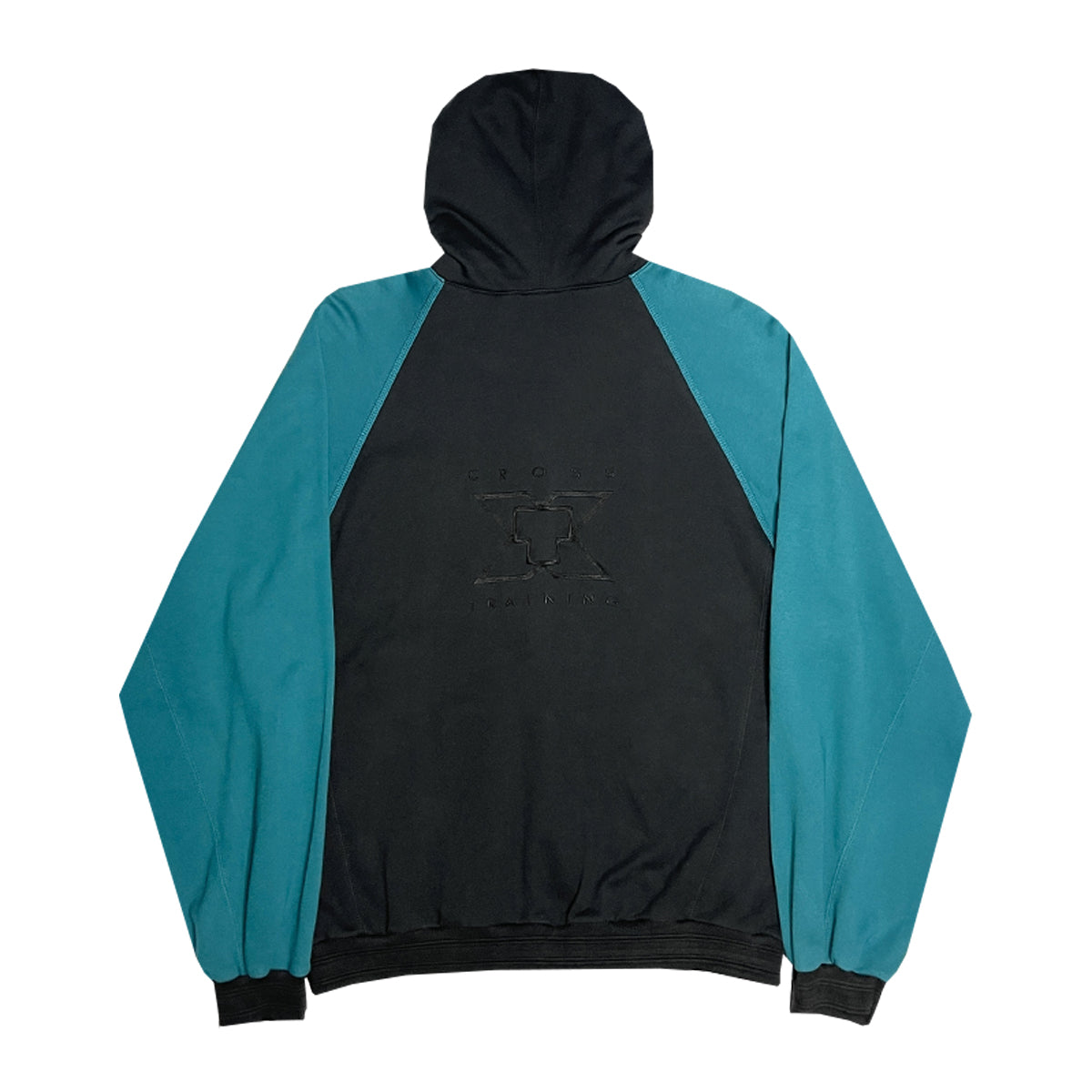 Nike - Vintage Zip Up Hoodie L Black/Cyan