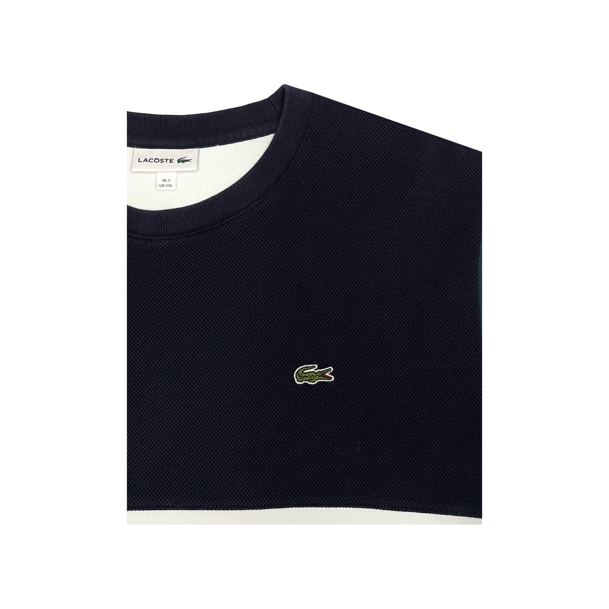 Lacoste - Round Neck Sweatshirt XXL White/Multi