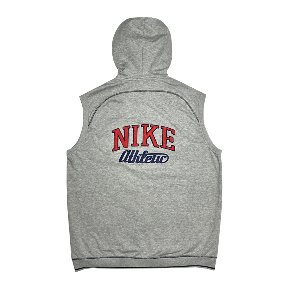 Nike - Vintage Zip-Up Tank Hoodie L Grey