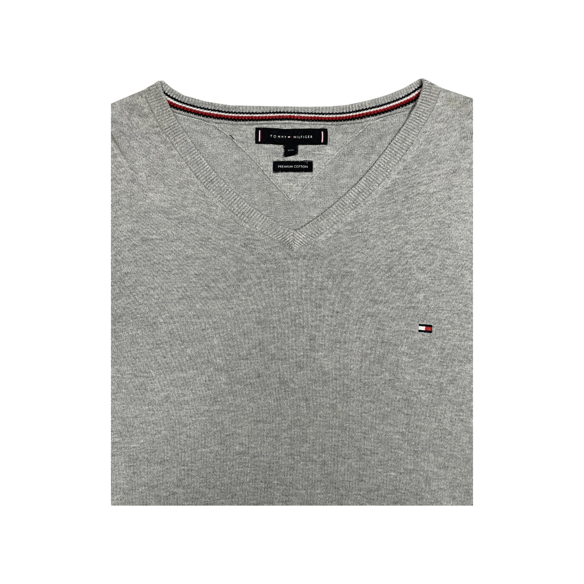 Tommy Hilfiger - V-Neck Sweater XXL Grey