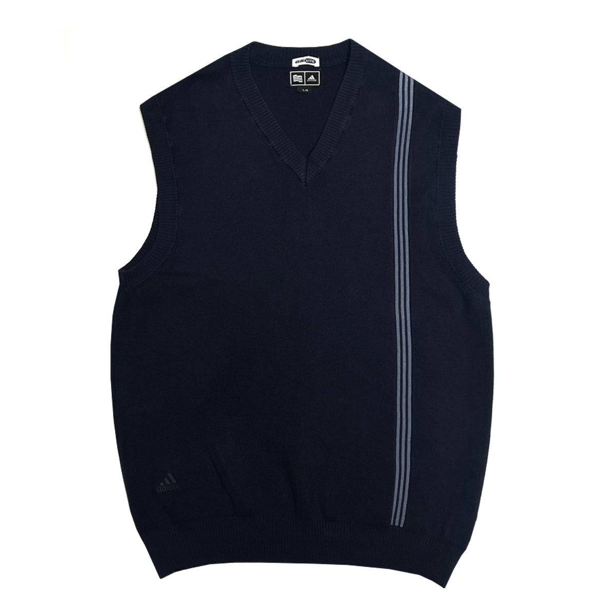 Adidas - V-Neck Sweater Vest L Navy/Blue