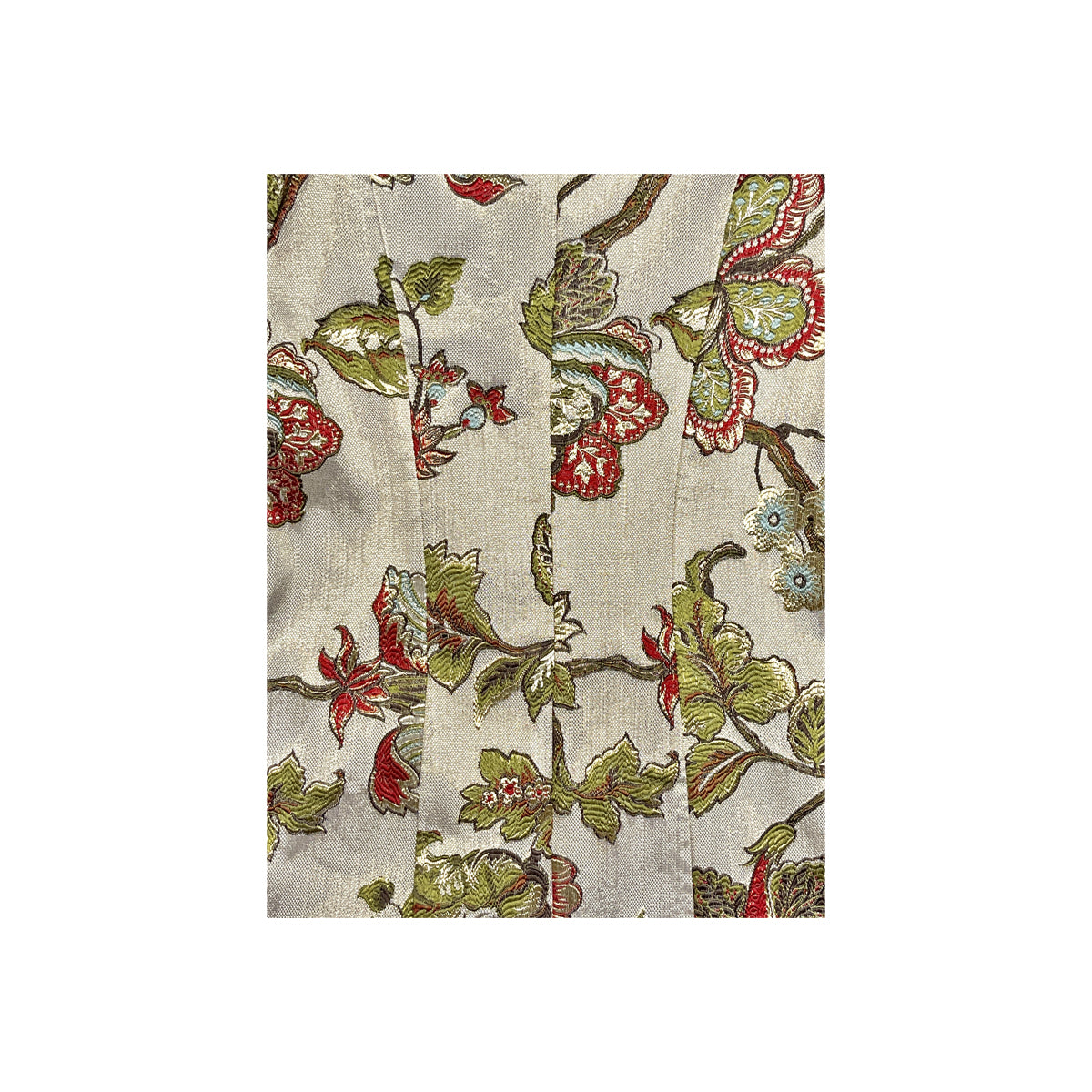 Lulu H - Button-Up Embroidered Coat S Cream/Multi