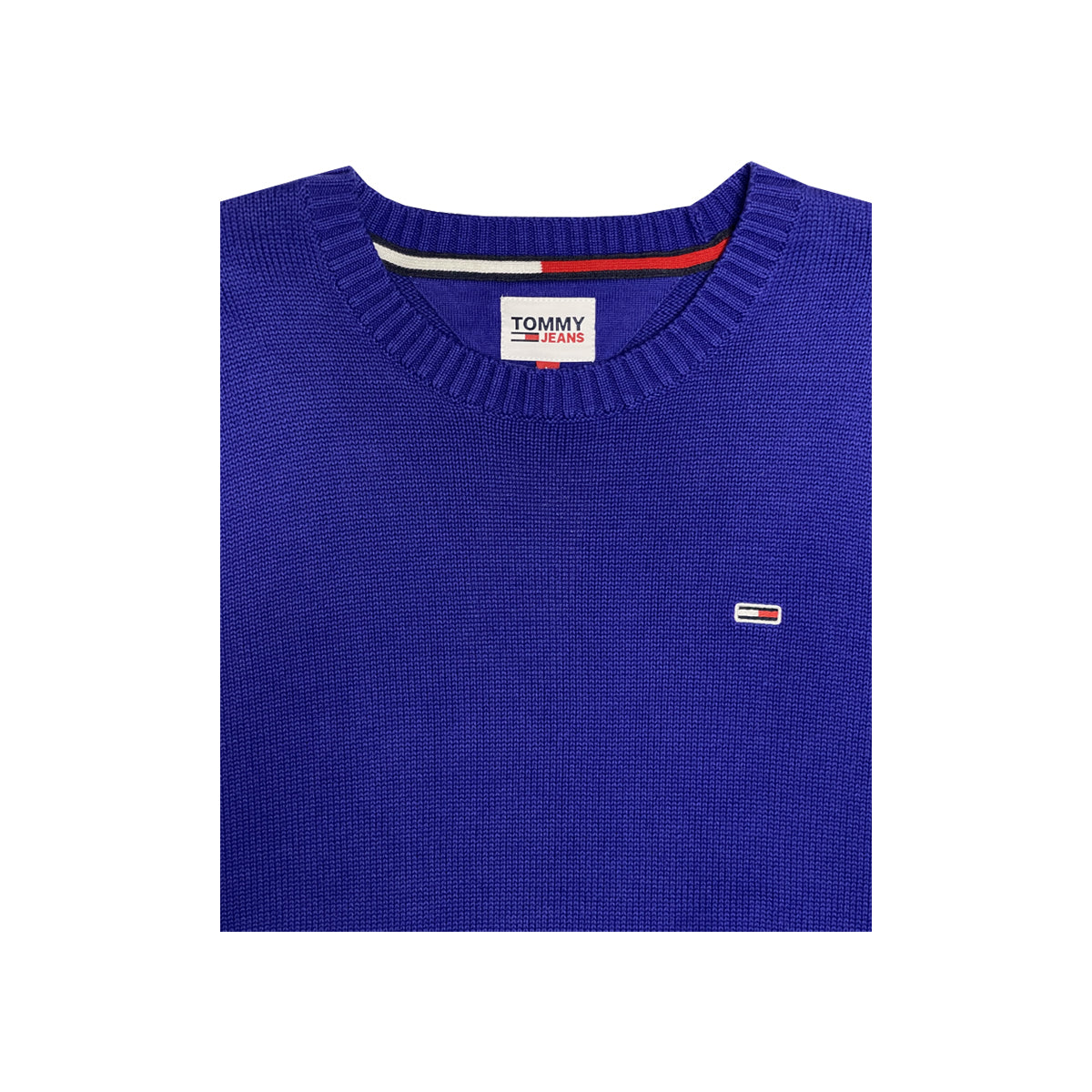 Tommy Hilfiger - Baggy Round Neck Sweater L Blue