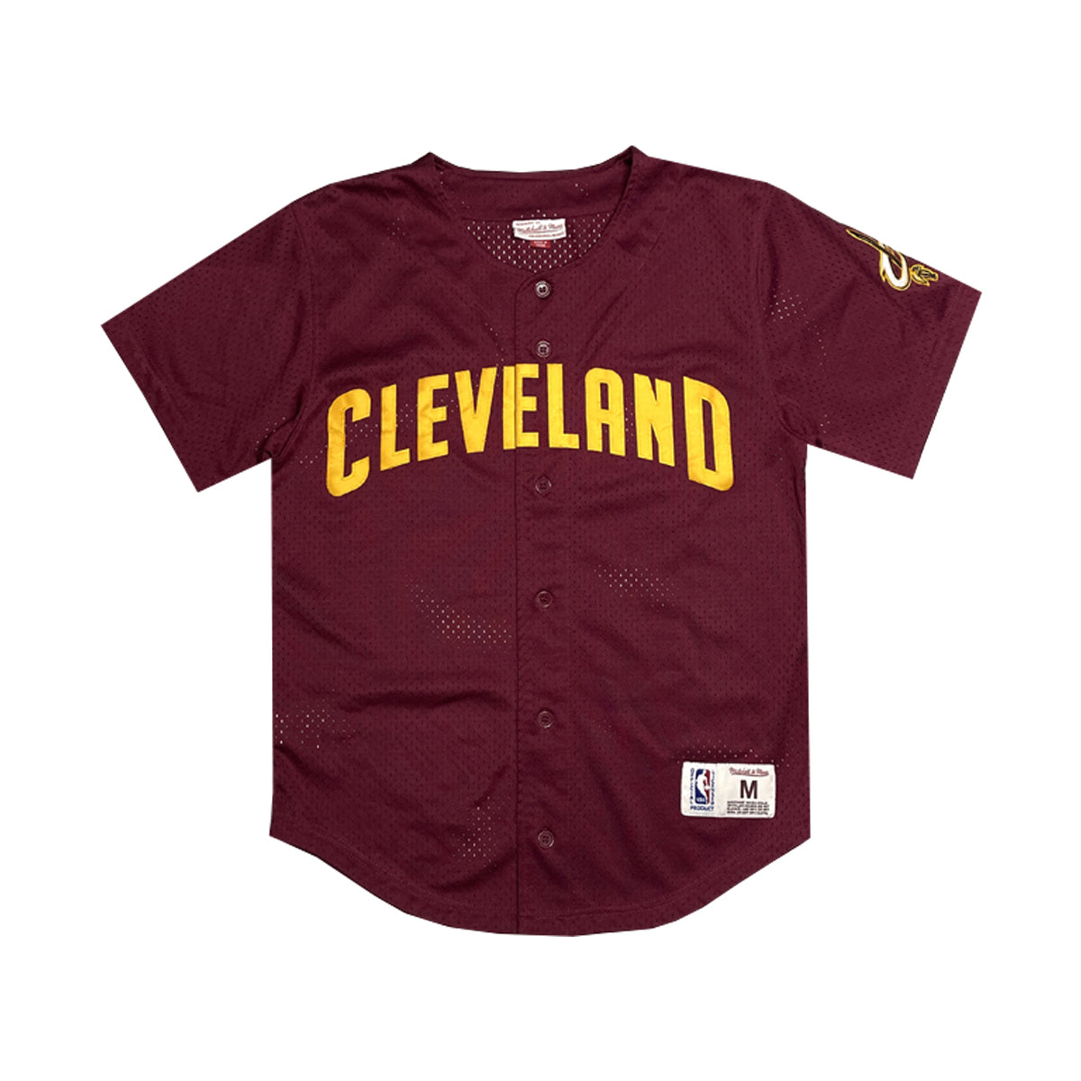 Mitchell & Ness - Cleveland Baseball Jersey M Red/Yellow
