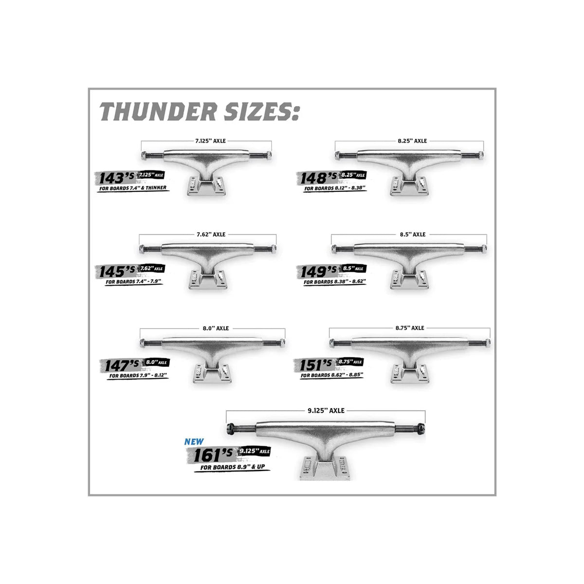 Thunder - Polished Hollow Lights II Trucks