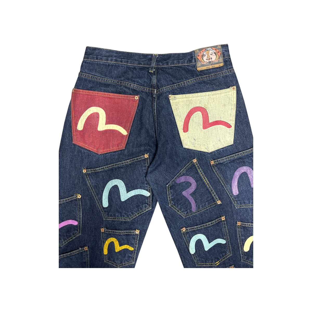 Evisu - Multi Pocketed Jeans 34 Blue/Multi