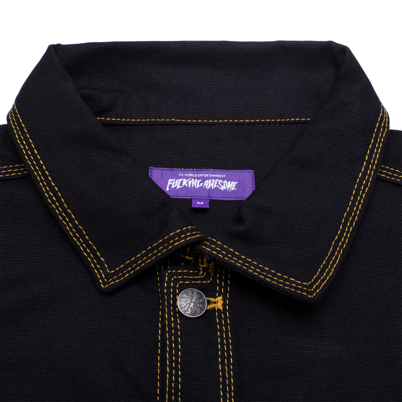 Fucking Awesome - Twin Skull Trucker Jacket Black