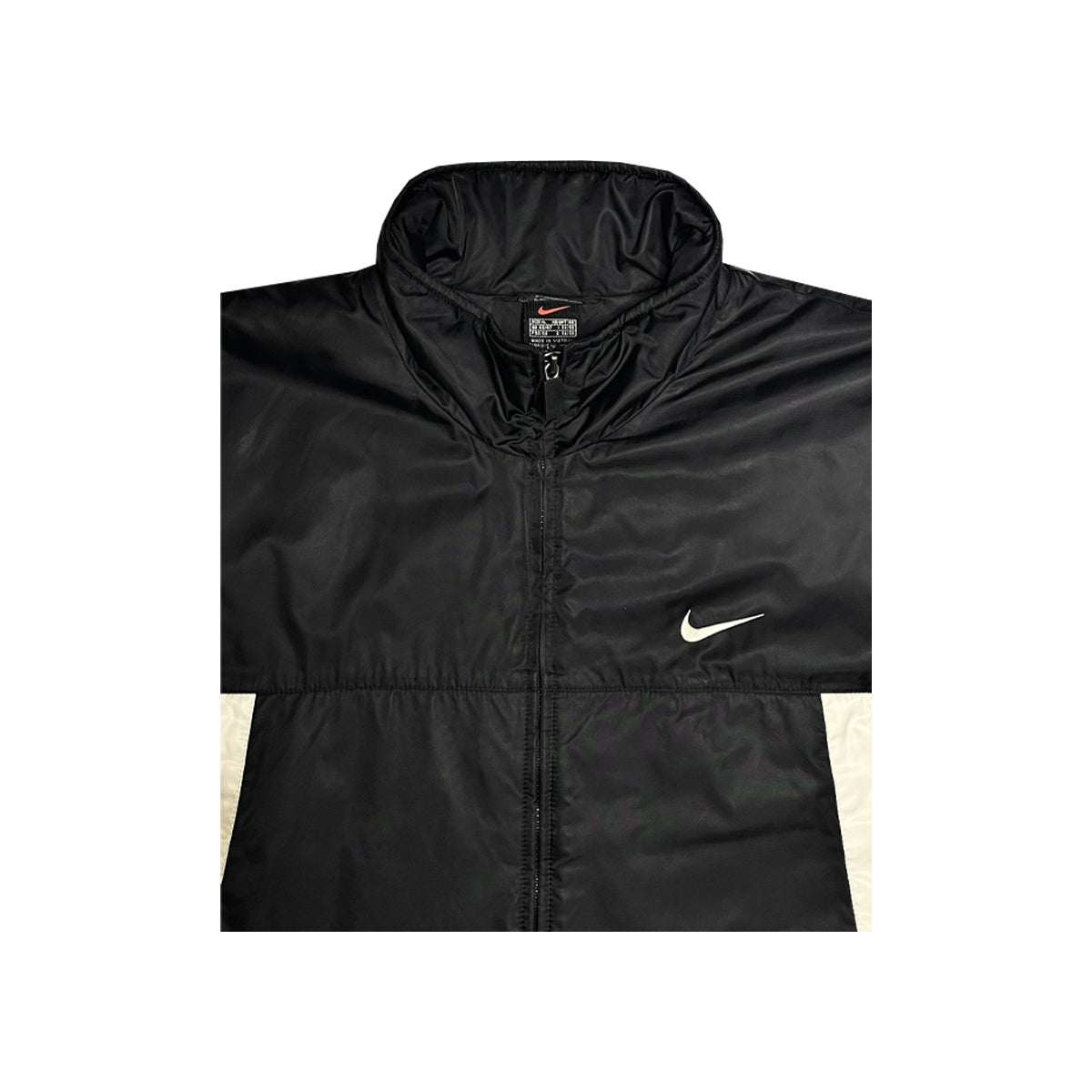 Nike - Vintage Zip-Up Rain Jacket XL Black/Khaki