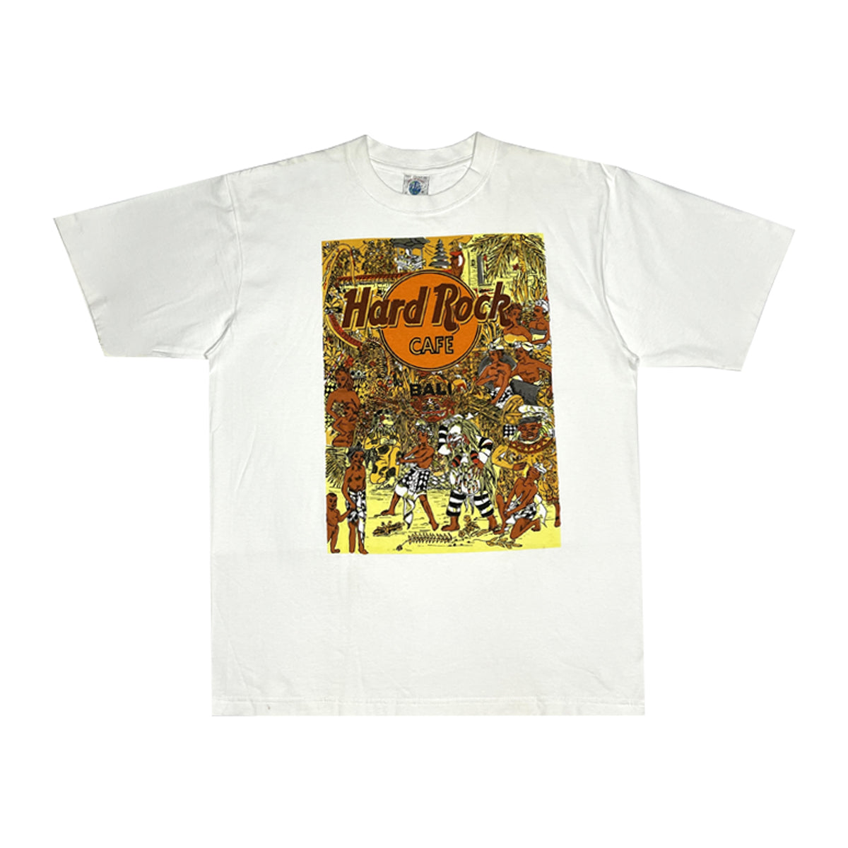Hard Rock - VIntage Bali Tee L White/Orange