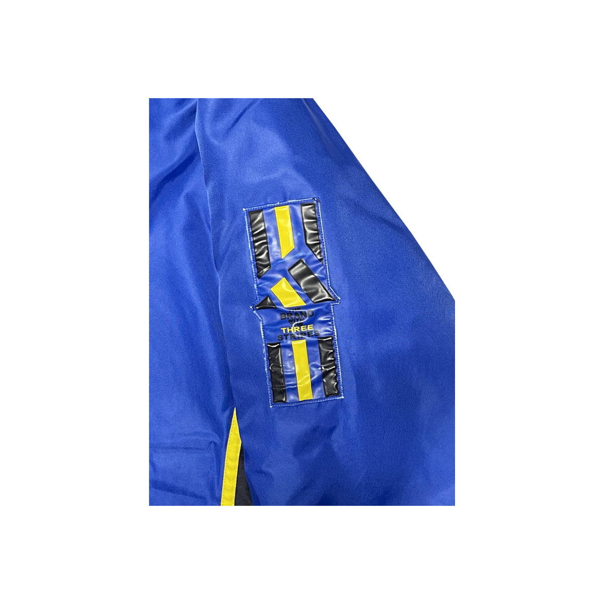 Adidas - Vintage Zip-Up Hooded Jacket XL Blue/Yellow