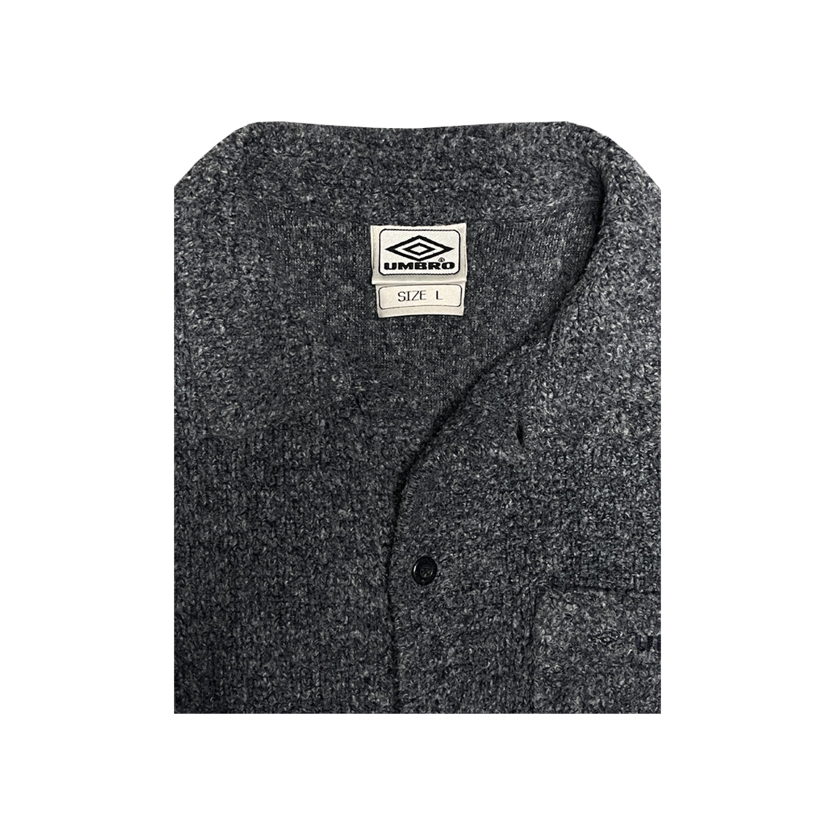 Umbro - Button-Up Sweater L Navy/Blue
