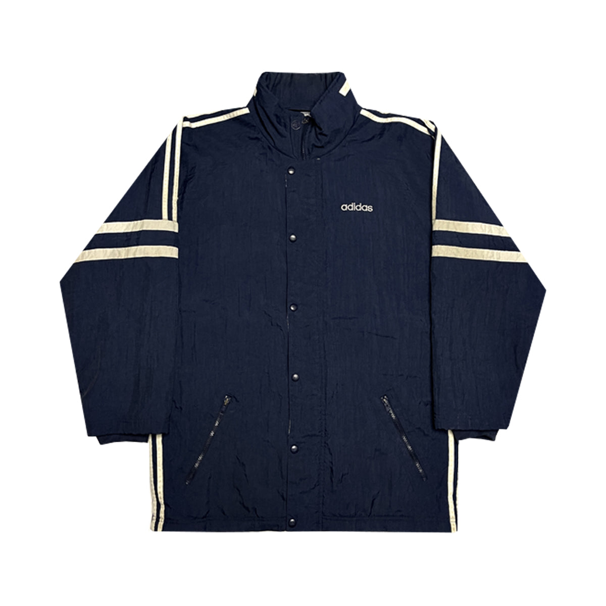 Adidas - 90's Vintage Puffer Jacket S Blue