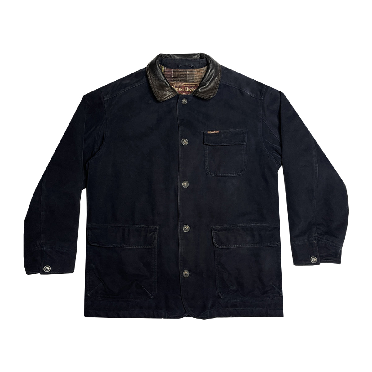 Marlboro Classics - Button-Up Heavy Coat L Navy/Blue