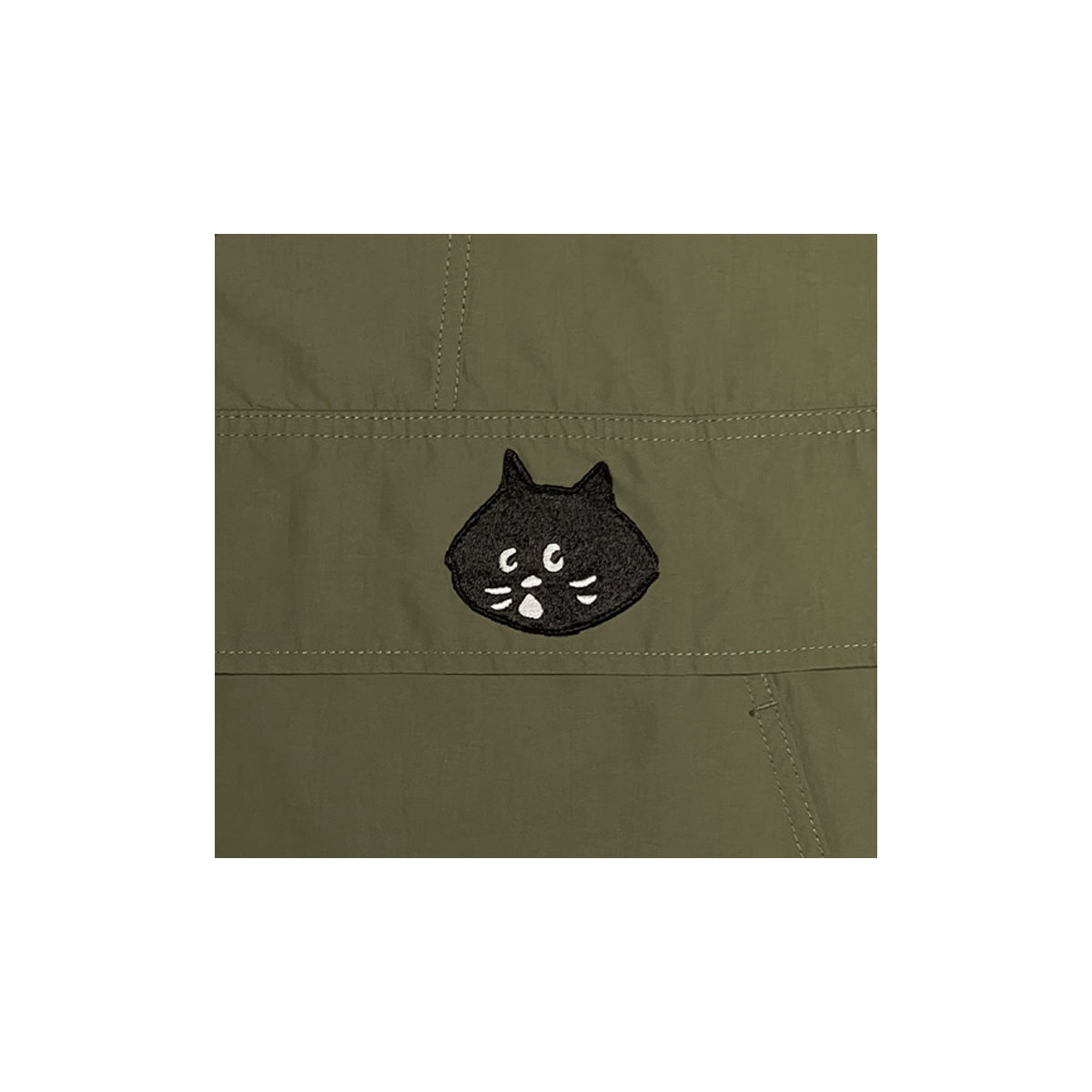 Champion - X Ne-Net Quarter-Zip Hooded Poncho L Olive/Green