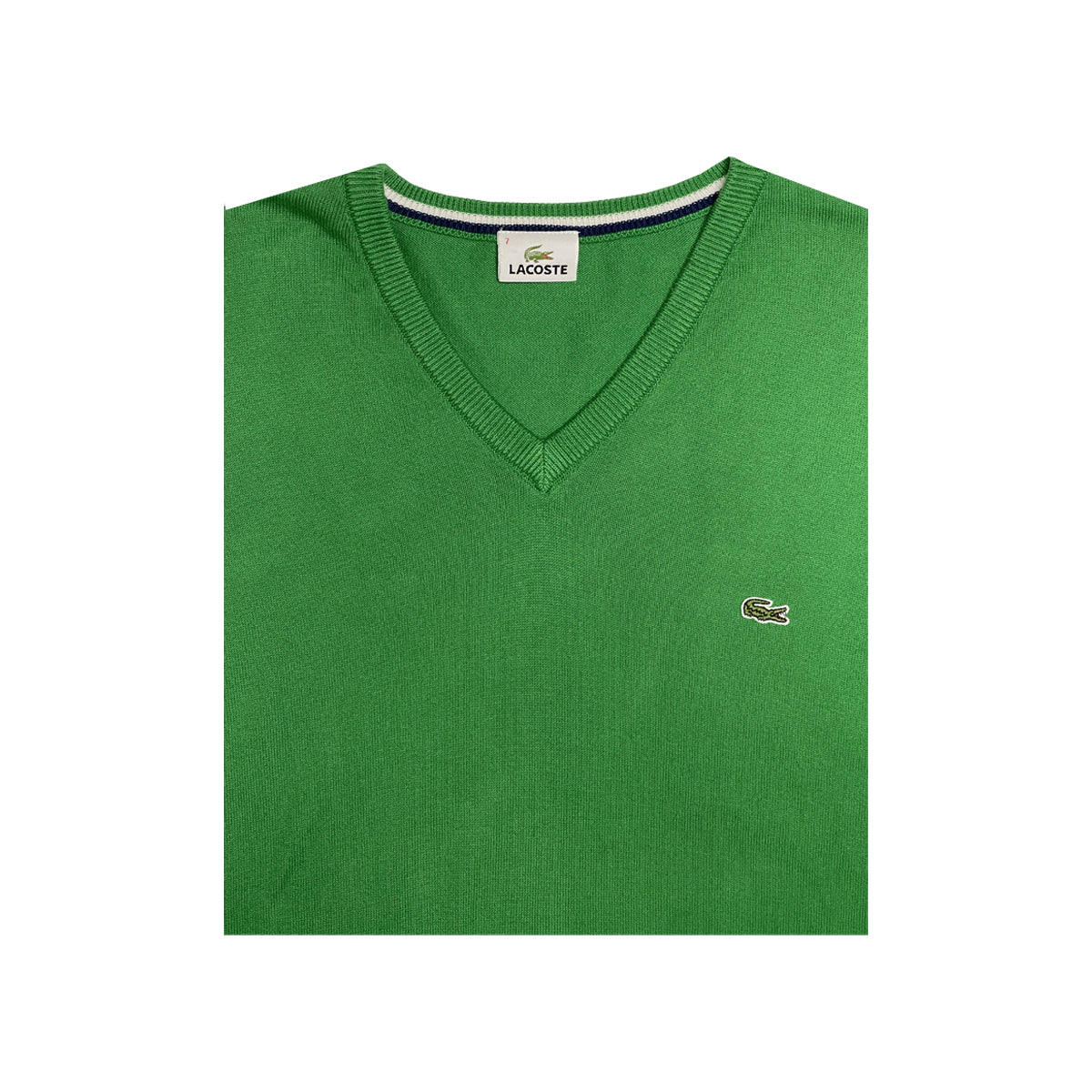 Lacoste - V-Neck Sweater XL Green