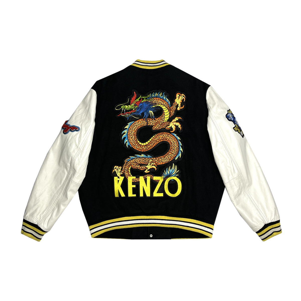 Kenzo - Dragon Embroided Varsity Jacket M Black/Multi