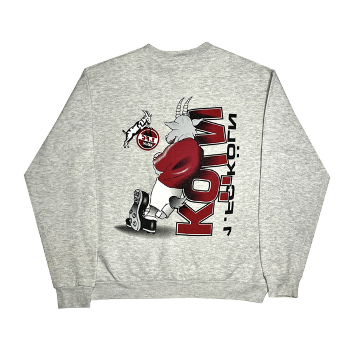 Nutmeg - Vintage FC.Koln Sweatshirt L Grey/Red