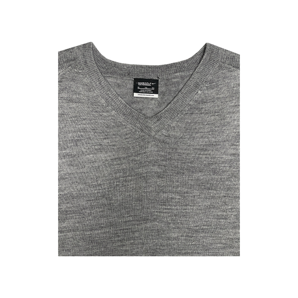 Nike - V-Neck Golf Sweater XL Grey