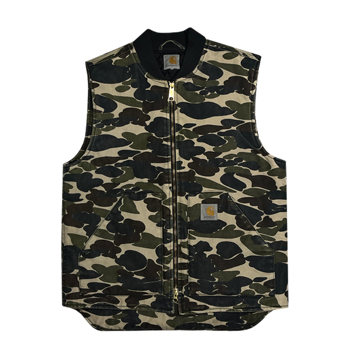 Carhartt - Zip-Up Quilted Vest L Camouflage/Green