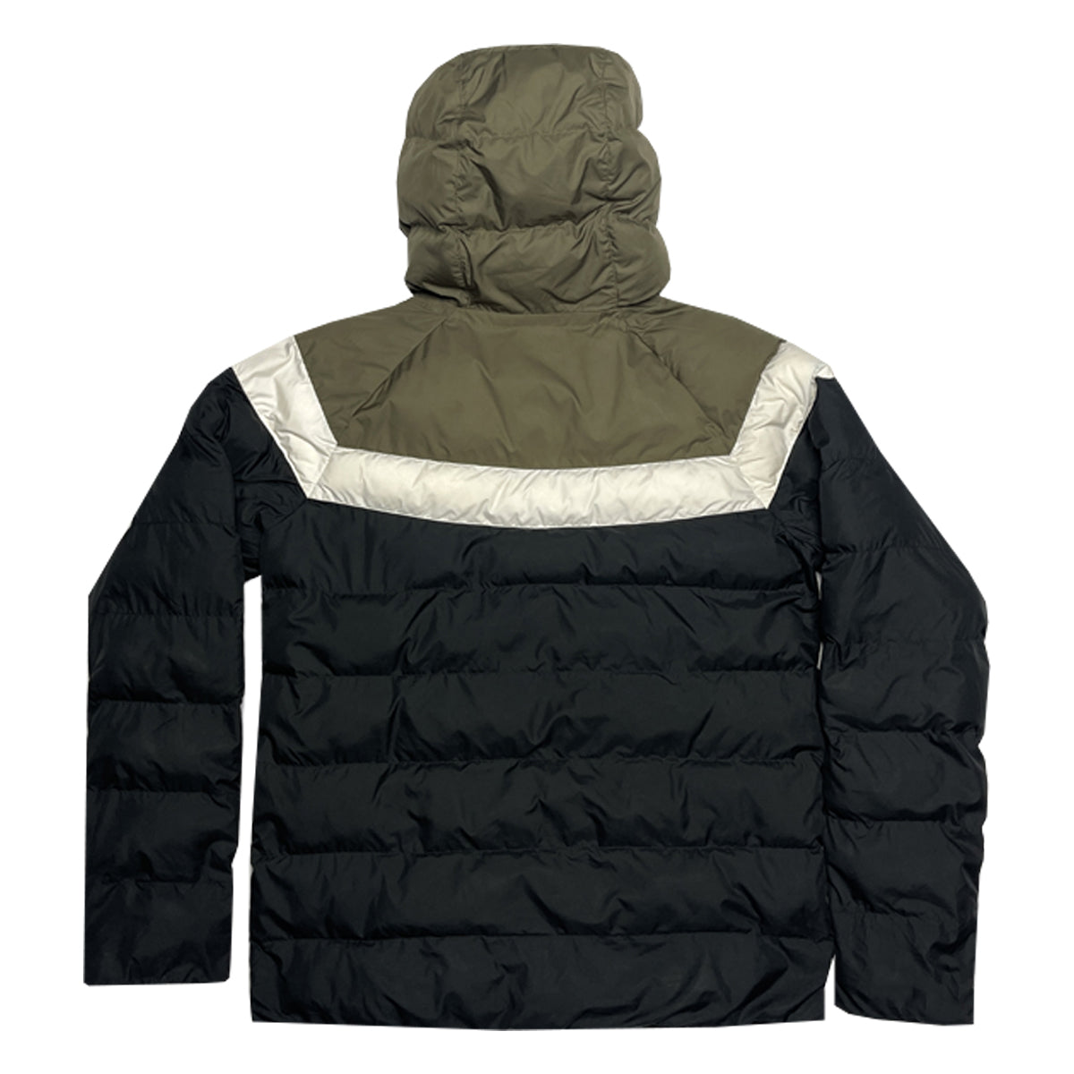 Nike - Zip-Up Hooded Puffer Jacket XL Black/Green