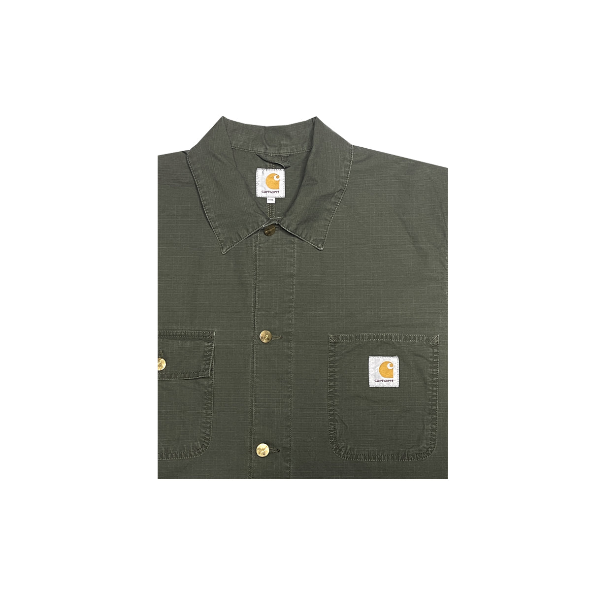 Carhartt - Heavy Button Up Work Shirt XXL Olive/Green
