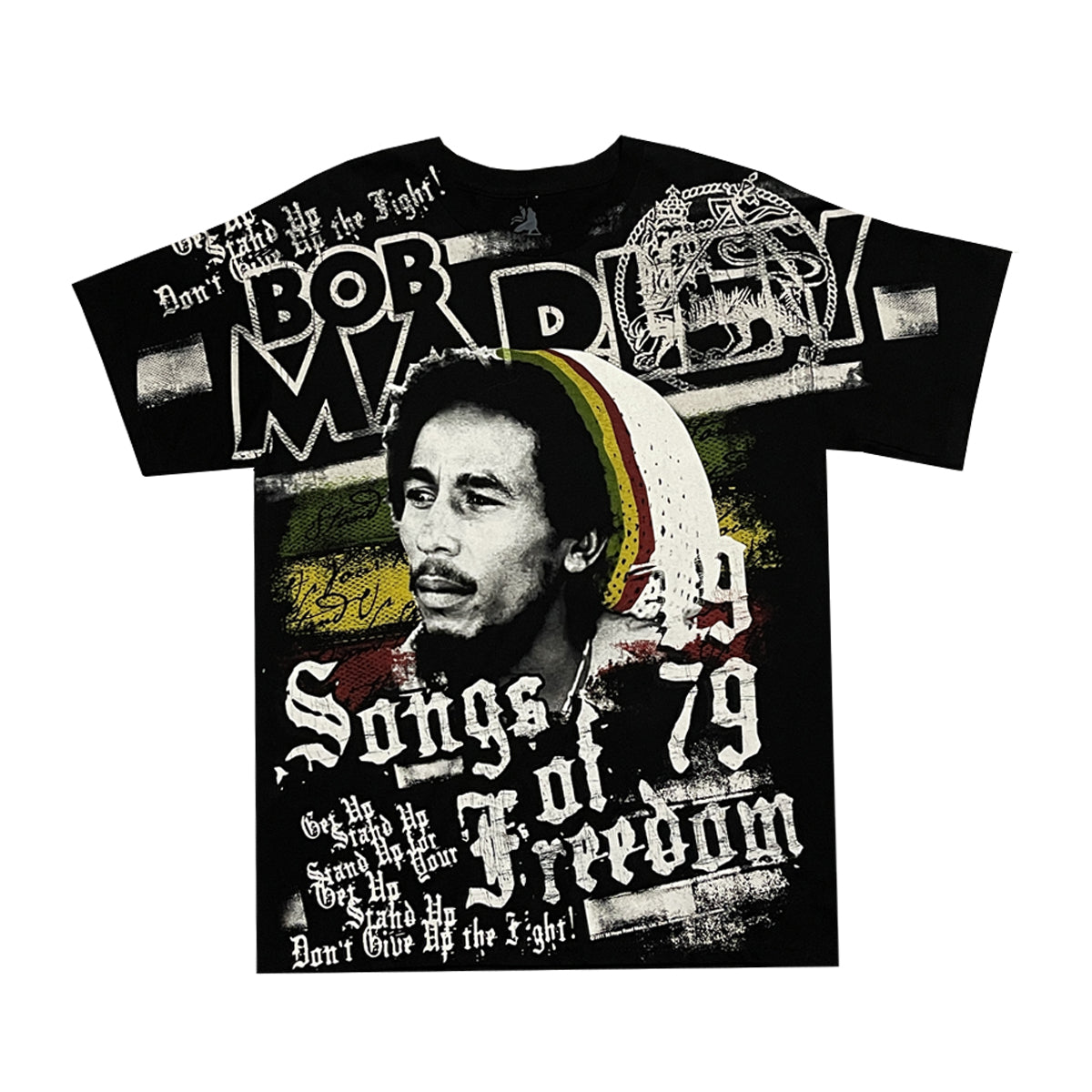 Bob Marley - Songs Tee L Black/White