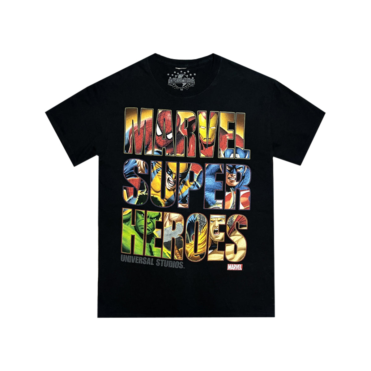Marvel - Heroes Graphic Tee M Black/Multi