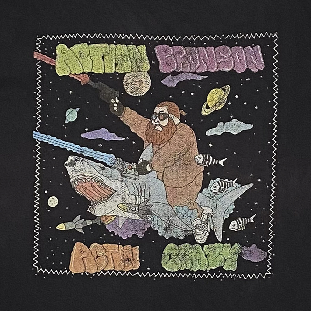 Archival - Action Bronson Crazy Tee L Black/Multi