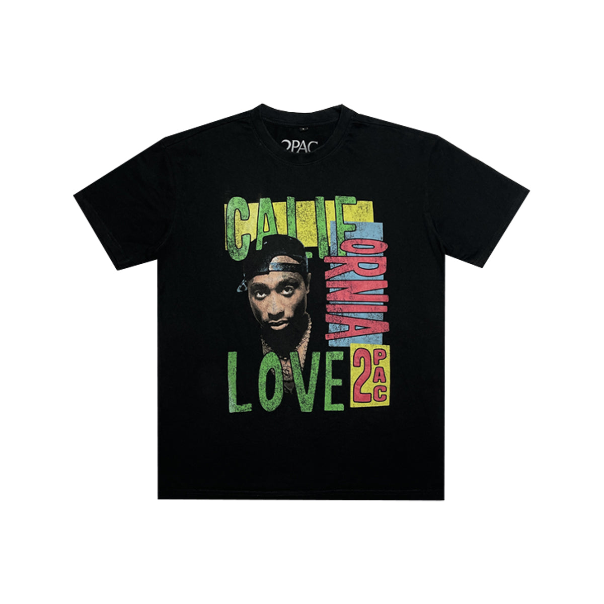 Tupac - Cali Love Tee S Black/Multi