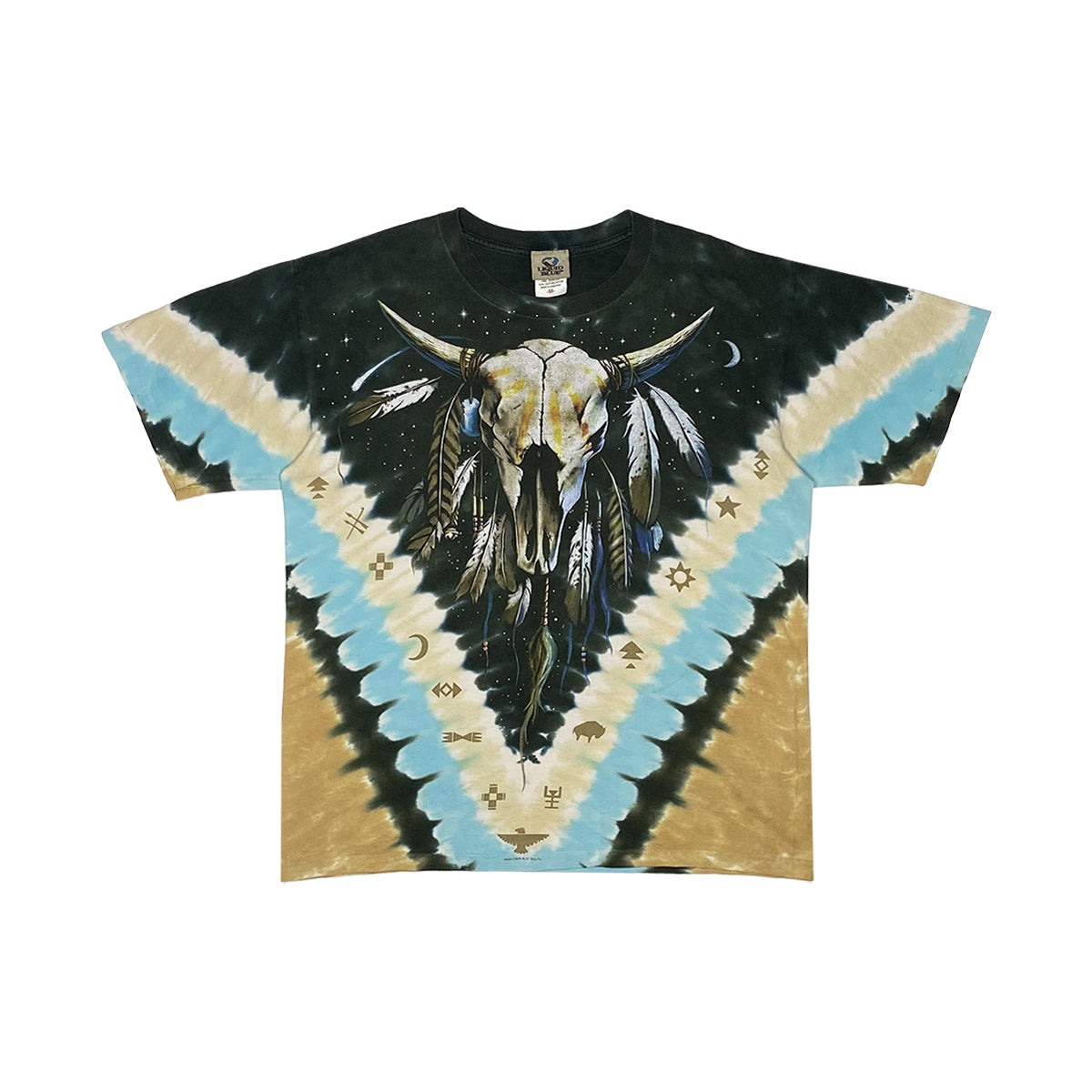 Liquid Blue - Vintage Native American Tee M Tie/Dye/Multi