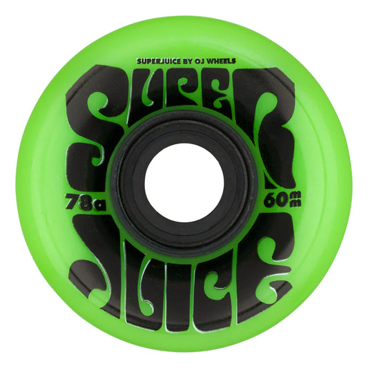 OJ WHEELS - SUPER JUICE BRIGHT GREEN 60MM 78A