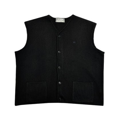 Burberry - Vintage Fleece Vest M Black