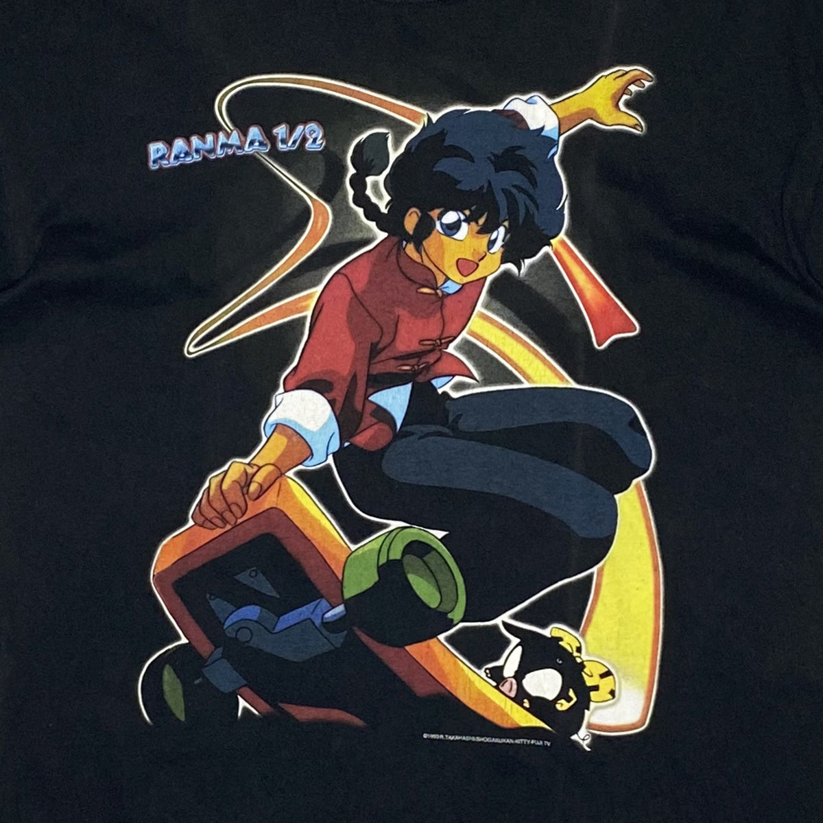 Film Tee - Vintage Ranma ½ Manga 1999 Tee XL Black