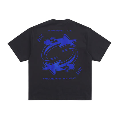 Thoughts - Blue Stars Tee Grey/Blue