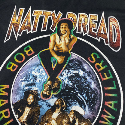 Music Tee - Vintage Bob Marley Graphic Tee L Black