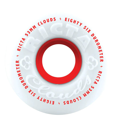 RICTA WHEELS - CLOUDS RED 86A 53MM