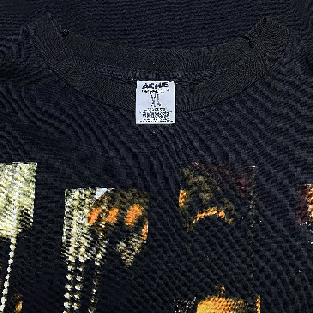 Music Tee - Vintage Prince Graphic Tee XL Black