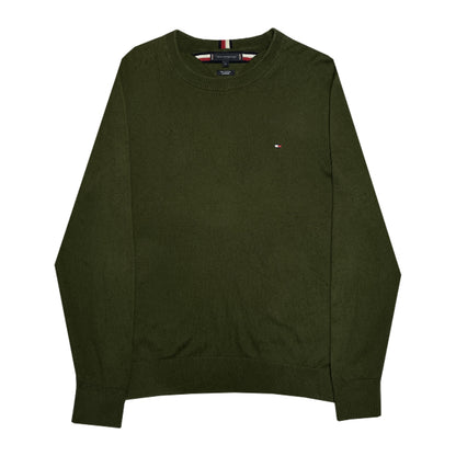 Tommy Hilfiger - Round Neck Sweater M Olive/Green