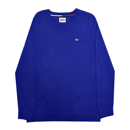 Tommy Hilfiger - Baggy Round Neck Sweater L Blue