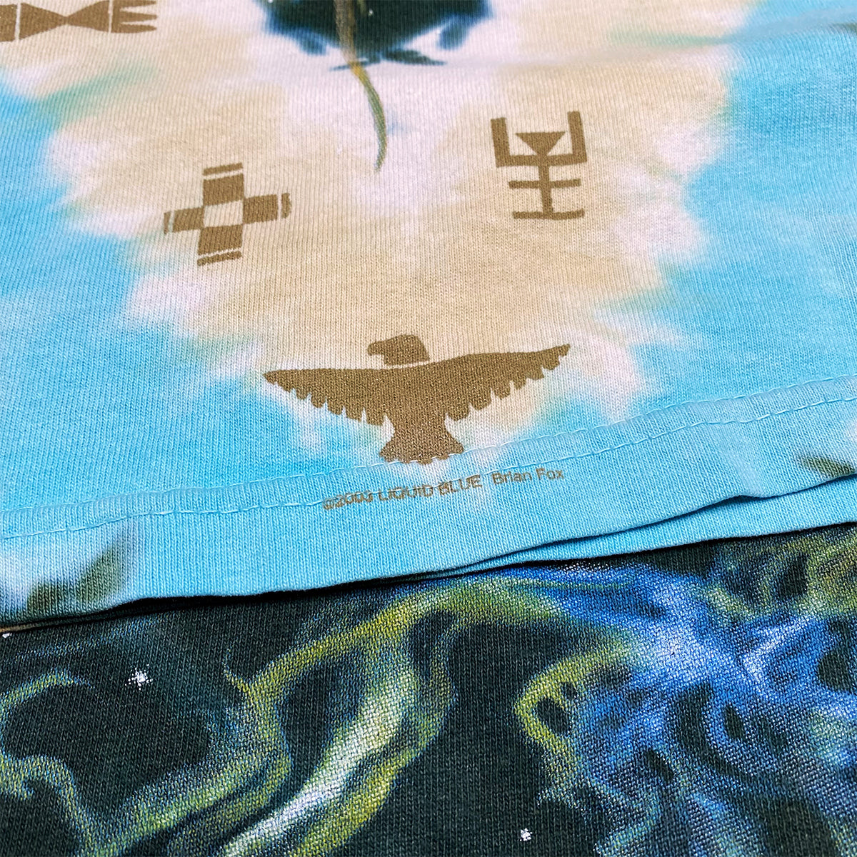 Liquid Blue - Vintage Native American Tee M Tie/Dye/Multi