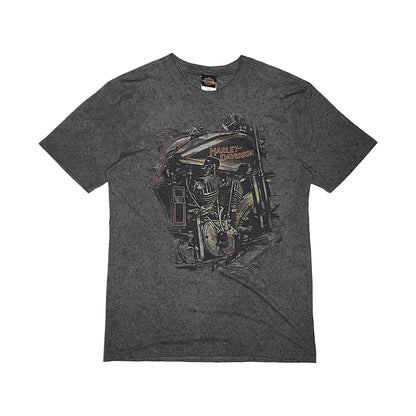 Harley Davidson - Dragon Poland Tee L Grey/Multi