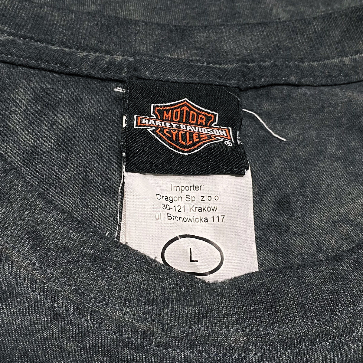 Harley Davidson - Dragon Poland Tee L Grey/Multi