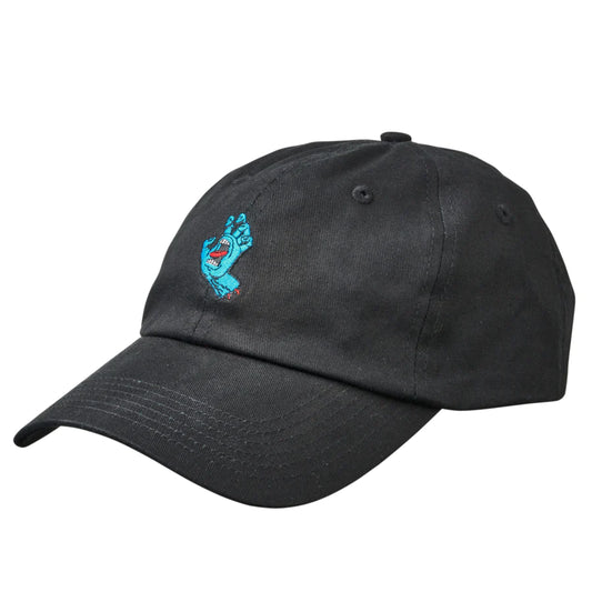 SANTA CRUZ - SCREAMING HAND STRAPBACK UNSTRUCTURED HAT BLACK