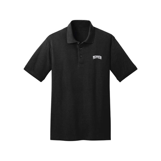 Pepper - Button-Up Polo Tee Black