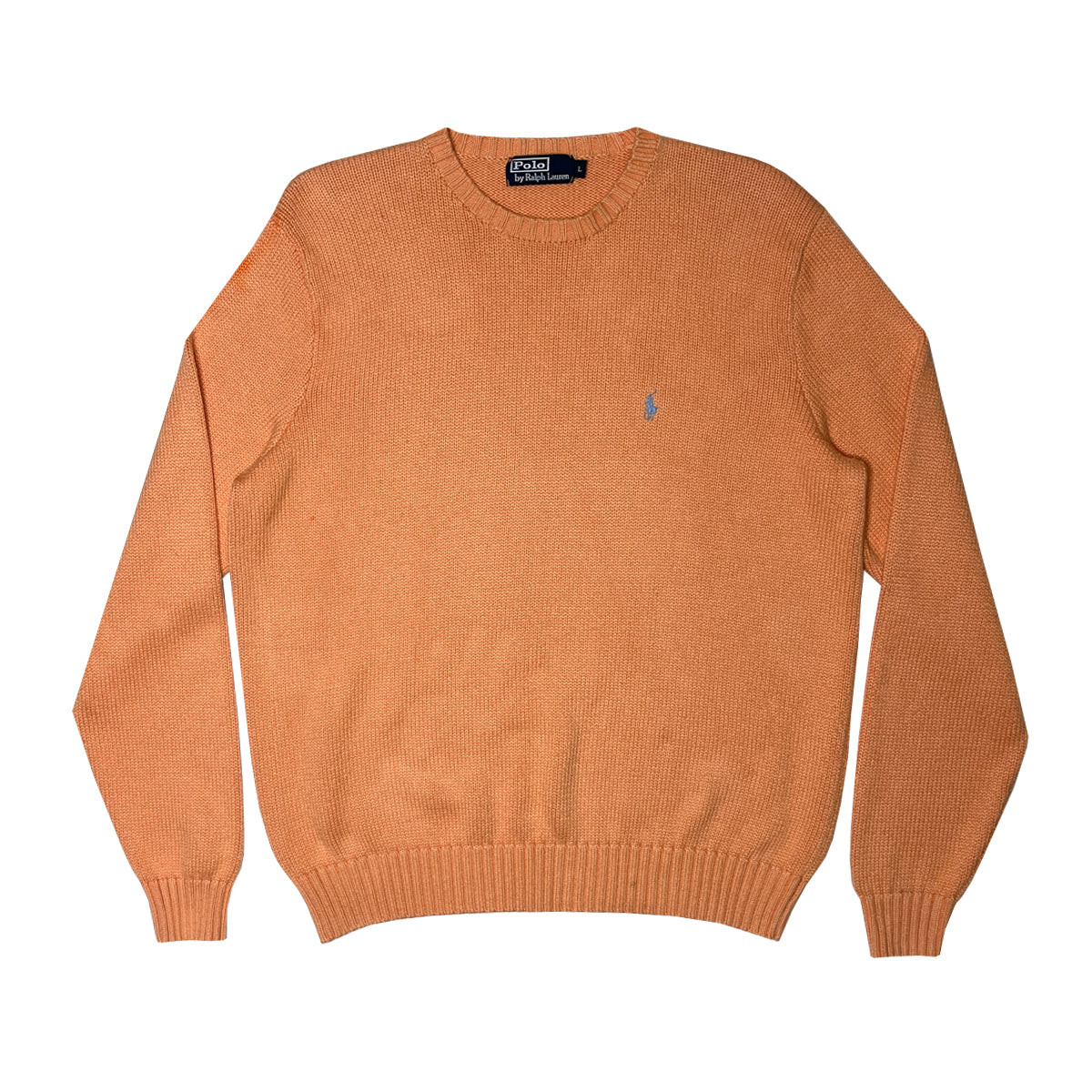 Polo Ralph Lauren - Knit Sweater L Peach/Orange