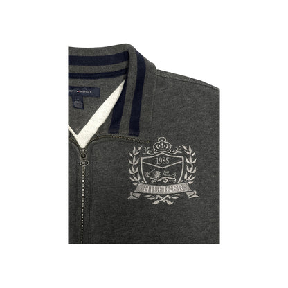 Tommy Hilfiger - Zip-Up Lion Crest Sweater L Grey