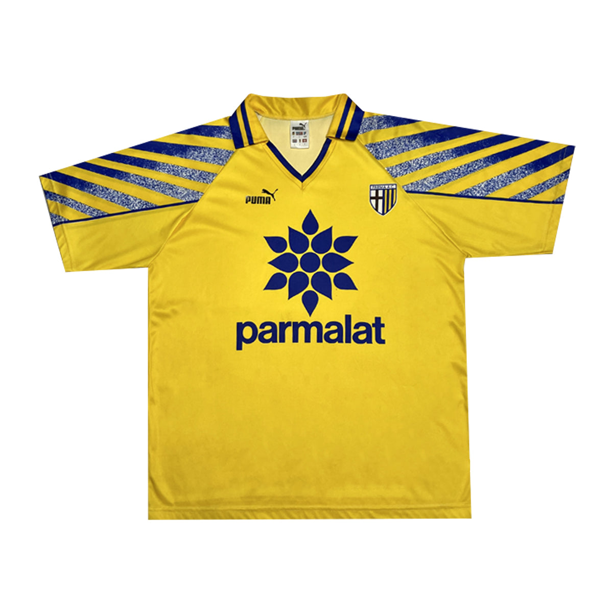 Puma - Vintage Parma Away Jersey L Yellow/Blue