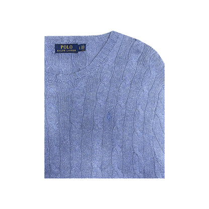 Polo Ralph Lauren - Patterned Knit Sweater L Lavender/Blue