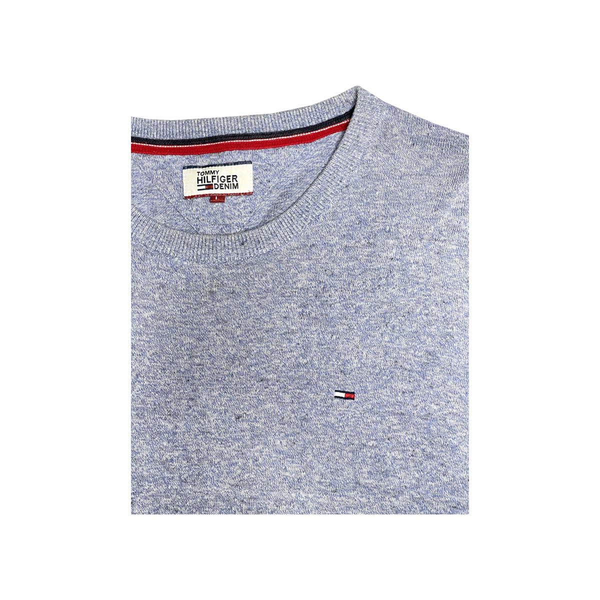 Tommy Hilfiger - Round Neck Sweater L Washed/Blue