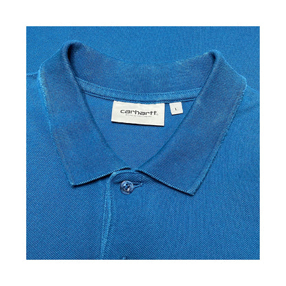 Carhartt - WIP Button Up Collar Tee L Blue